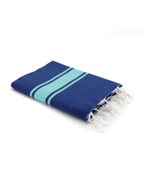 St Tropez Traditional Fouta Griechisch blau/türkis - 100x200 cm
