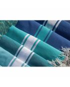 St Tropez Traditional Fouta Griechisch blau/türkis - 100x200 cm
