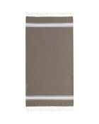 St Tropez Fouta Fouta Light Taupez Taupe/Bianco - 100x200 cm