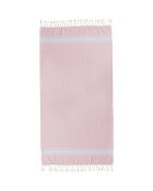 St Tropez Traditional Fouta lichtroze/wit - 100x200 cm