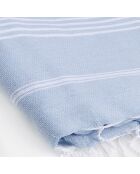 Fouta Classique Mykonos bleu pâle - 100x200 cm