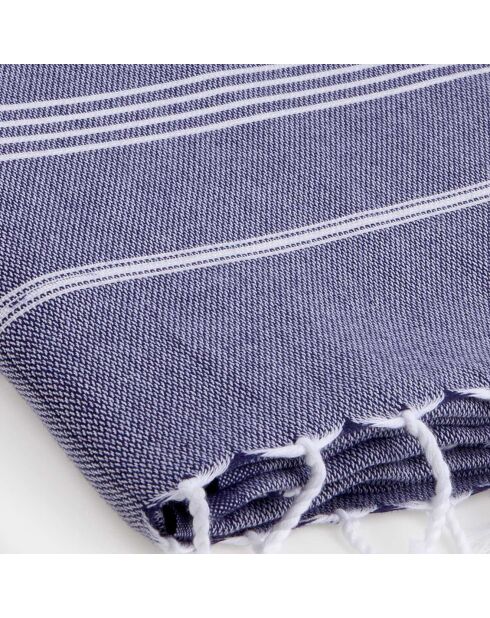 Fouta Classic Mykonos jeansblau - 100x200 cm