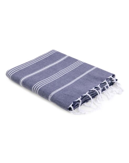 Fouta Classic Mykonos jeansblau - 100x200 cm