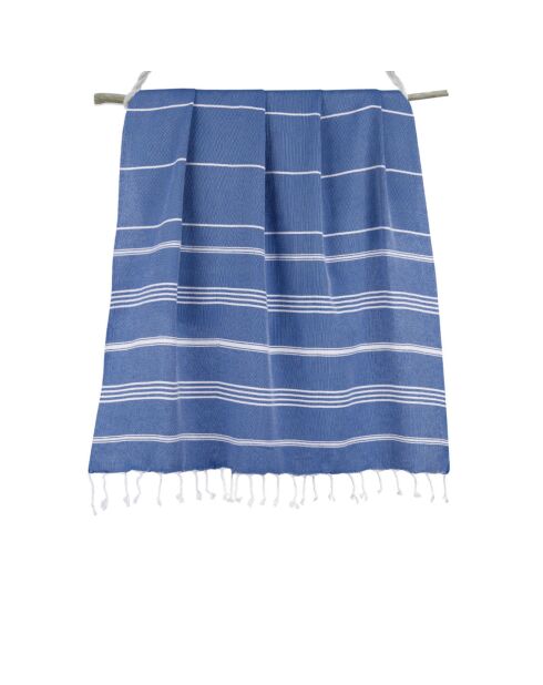 Mykonos Griekse blauwe klassieke fouta - 100x200 cm