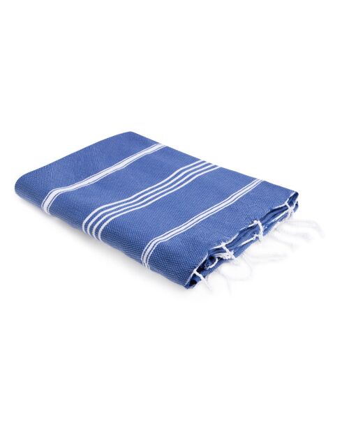 Mykonos Griekse blauwe klassieke fouta - 100x200 cm