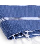 Mykonos Griekse blauwe klassieke fouta - 100x200 cm
