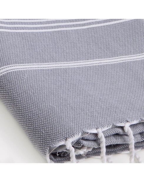 Mykonos Classic Fouta Mittelgrau - 100x200 cm