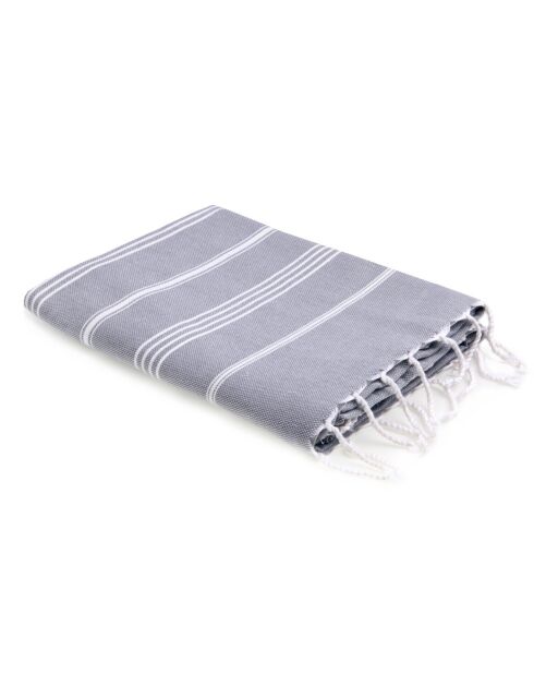 Mykonos Classic Fouta Mittelgrau - 100x200 cm