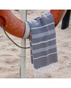 Mykonos Classic Fouta Mittelgrau - 100x200 cm