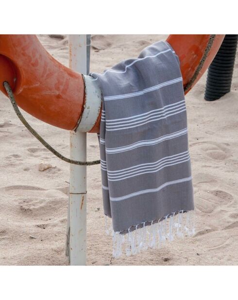 Mykonos Classic Fouta Mittelgrau - 100x200 cm
