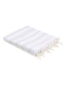 Fouta Lurex Mykonos weiß/silber - 100x200 cm