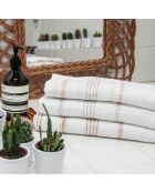 Fouta Lurex Mykonos weiß/silber - 100x200 cm