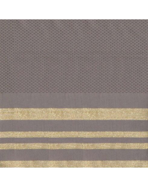 Hamptons Lurex Honeycomb Fouta helltaupe/gold - 100x200 cm