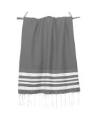 Hamptons Middelgrijze honingraat Fouta - 100x200 cm