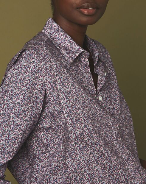 Chemise Canopy rose mini flowers