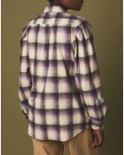 Chemise en Flanelle Castor violette