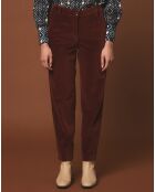 Pantalon en Velours Perfect cacao