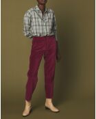 Pantalon en Velours Perfect magenta