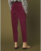 Pantalon en Velours Perfect magenta