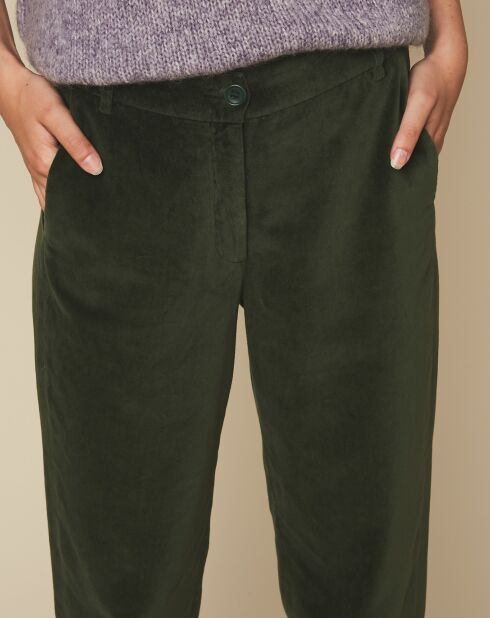 Pantalon en Velours Perfect leaf