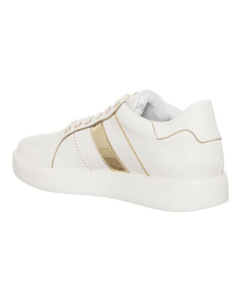 Sneakers en Cuir Cali blanc/doré