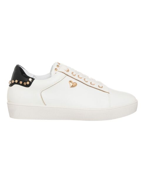 Sneakers en Cuir Fano blanc/noir