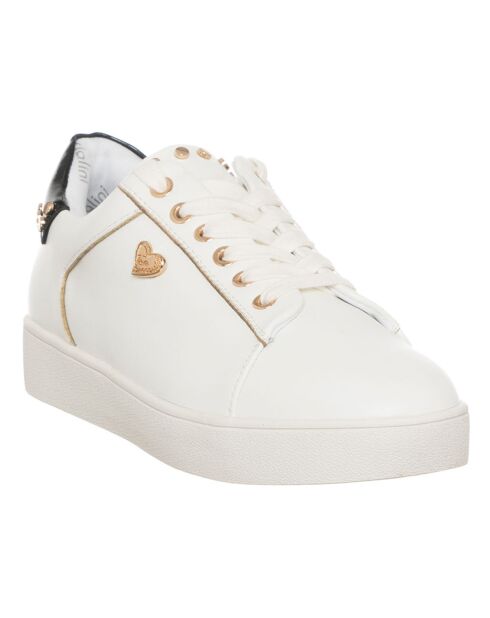 Sneakers en Cuir Fano blanc/noir