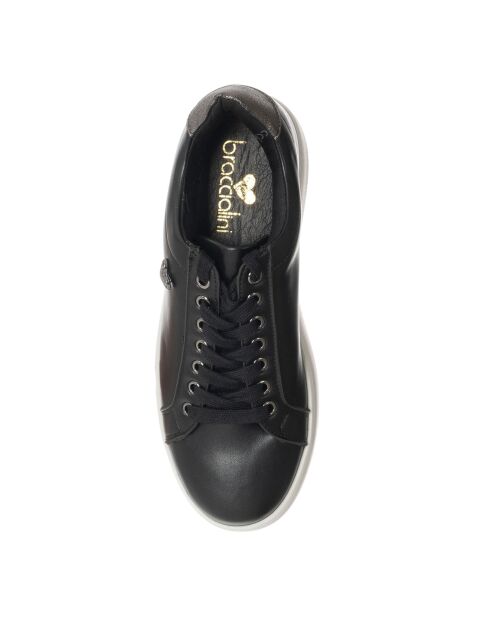 Sneakers en Cuir Cali noir/anthracite