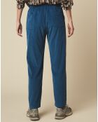 Pantalon en Velours côtelé Philemon prussian bleu