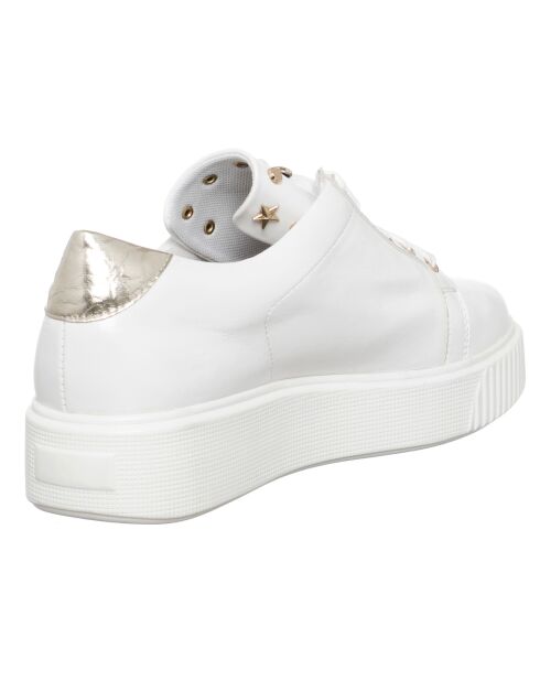 Sneakers en Cuir Ana blanc/doré