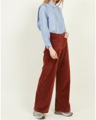 Pantalon en Velours Platine cacao