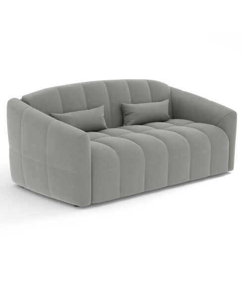 Nora Express Schlafsofa aus betongrauem Webstoff - 205x108x88 cm