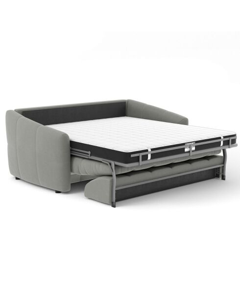 Nora Express Schlafsofa aus betongrauem Webstoff - 205x108x88 cm