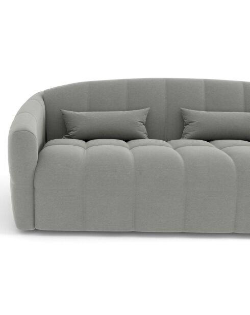 Nora Express Schlafsofa aus betongrauem Webstoff - 205x108x88 cm