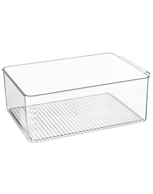 Boîte de rangement pour réfrigérateur grise - 22.5x32.5x12 cm
