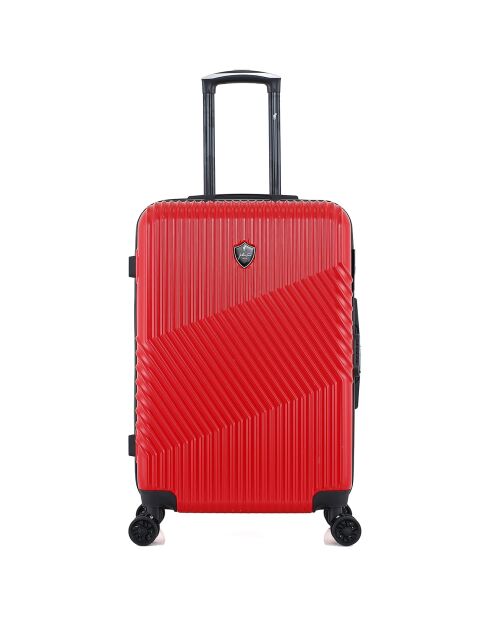 Valise Moyen Séjour 4 roues simples Peter 65 cm rouge