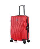 Valise Moyen Séjour 4 roues simples Peter 65 cm rouge