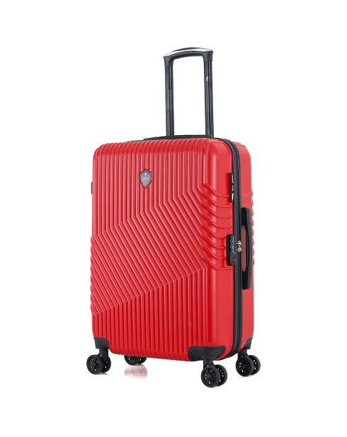 Peter Medium Stay Koffer 4 Einzelrollen 65 cm rot