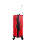 Valise Moyen Séjour 4 roues simples Peter 65 cm rouge