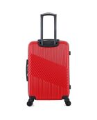 Valise Moyen Séjour 4 roues simples Peter 65 cm rouge
