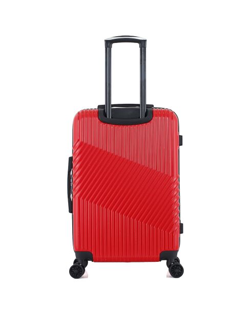 Peter Medium Stay Koffer 4 Einzelrollen 65 cm rot