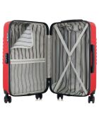 Valise Moyen Séjour 4 roues simples Peter 65 cm rouge