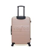 3 Valises 4 roues simples Fred-A 50/60/70 cm rose doré
