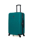 Valise Moyen Séjour 4 roues simples Fred-A 60 cm bleu paon