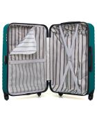 Valise Moyen Séjour 4 roues simples Fred-A 60 cm bleu paon