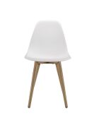 2 Chaises blanches - 46x54x83.5 cm