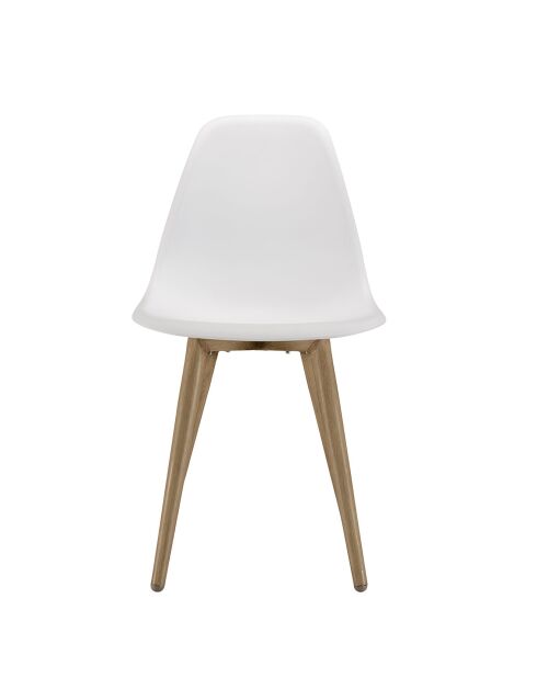 2 sillas blancas - 46x54x83,5 cm