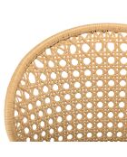 2 Chaises rotin synthétique naturel - 56x62x78 cm