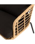 Set de jardín para 2 personas beige/negro