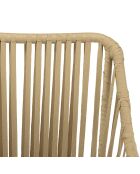 2 Fauteuils cordage noirs - 55x62x81 cm